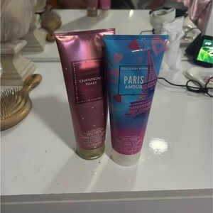 Bath & Body Works Pink and Blue Lotion Duo